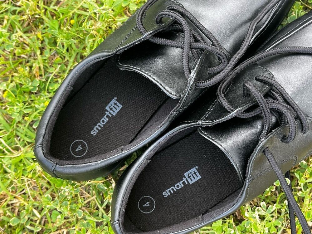 Smartfit Style 165797 Boys Black Moc Toe Skid Resistant Dress Shoes Size 4 - Picture 9 of 9